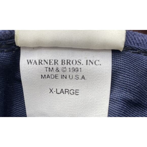 Warner Bros Yosemite Sam Blue Vintage Hat Acme Clothing Fast Shipping - Picture 12 of 16